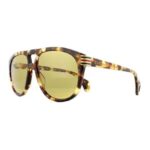 Lentes de Sol Gucci Gg0525s 004 Aviador Acetato Carey Claro Gota