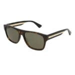 Lentes de Sol Gucci Gg0341s 003 Square Shape Carey Negro/Blanco